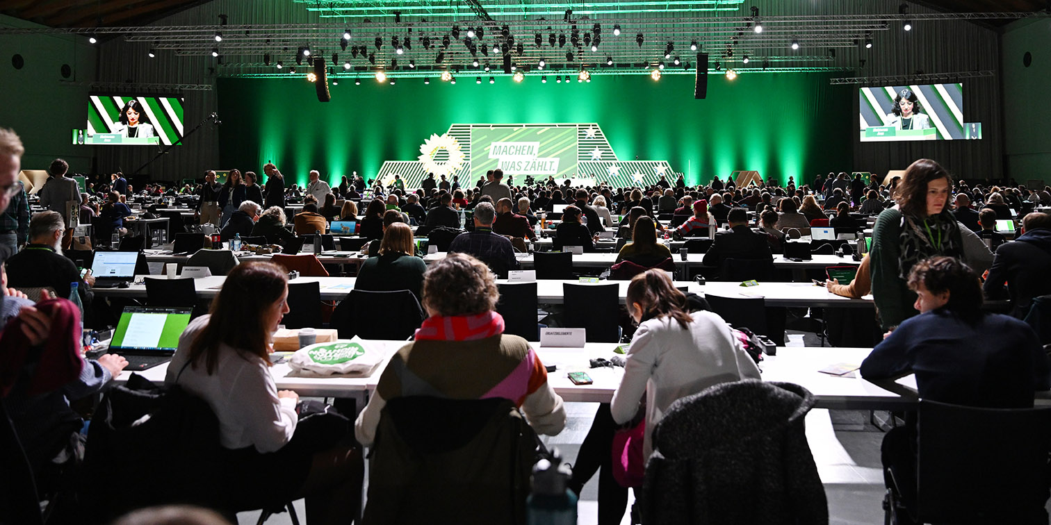 Viertägiger Bundesparteitag der Grünen in Karlsruhe